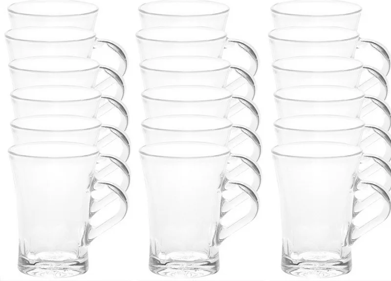 Koffie en Theeglazen Amalfi - 18x stuks - glas - 170 ml - Lungo de Duralex en Transparent – photo produit
