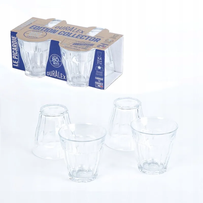 Picardie 80 Jaar Limited Edition glazenset (4x 250 ml) de Duralex en Transparent – photo produit