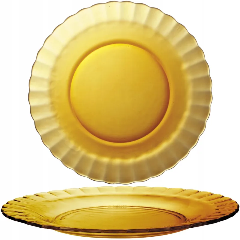 Picardie Dessertborden 205mm Gehard Glas (6 stuks) by Duralex in Amber – product photo