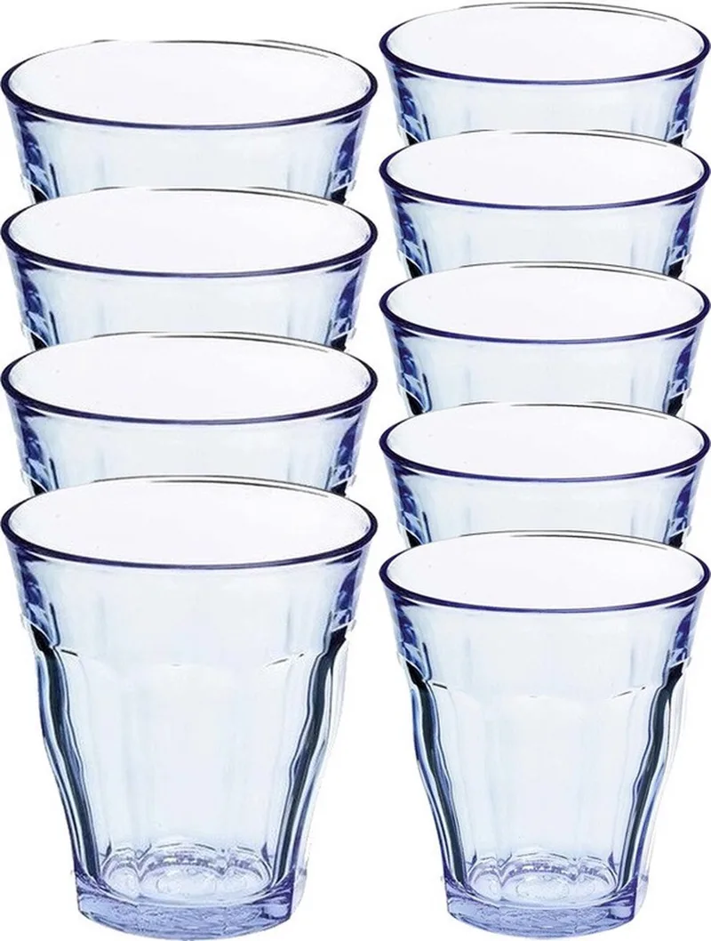 Picardie set 12x glazen - 6x 250 ml - 6x 310 ml - hittebestendig - vaatwasserbestendig by Duralex in Blue – product photo