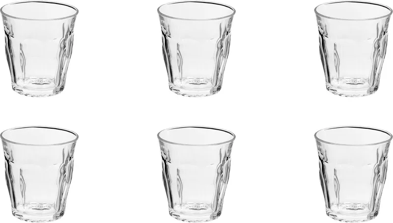 Picardie Waterglas 250ml - 6 stuks - Gehard glas by Duralex in Transparent – product photo