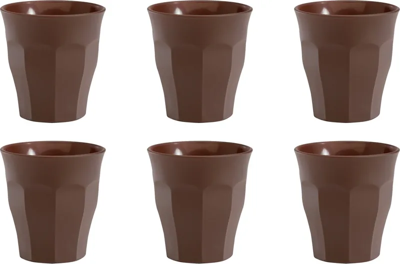 Picardie Waterglas 9 cl - Gehard glas - 6 stuks von Duralex in Braun – Produktfoto