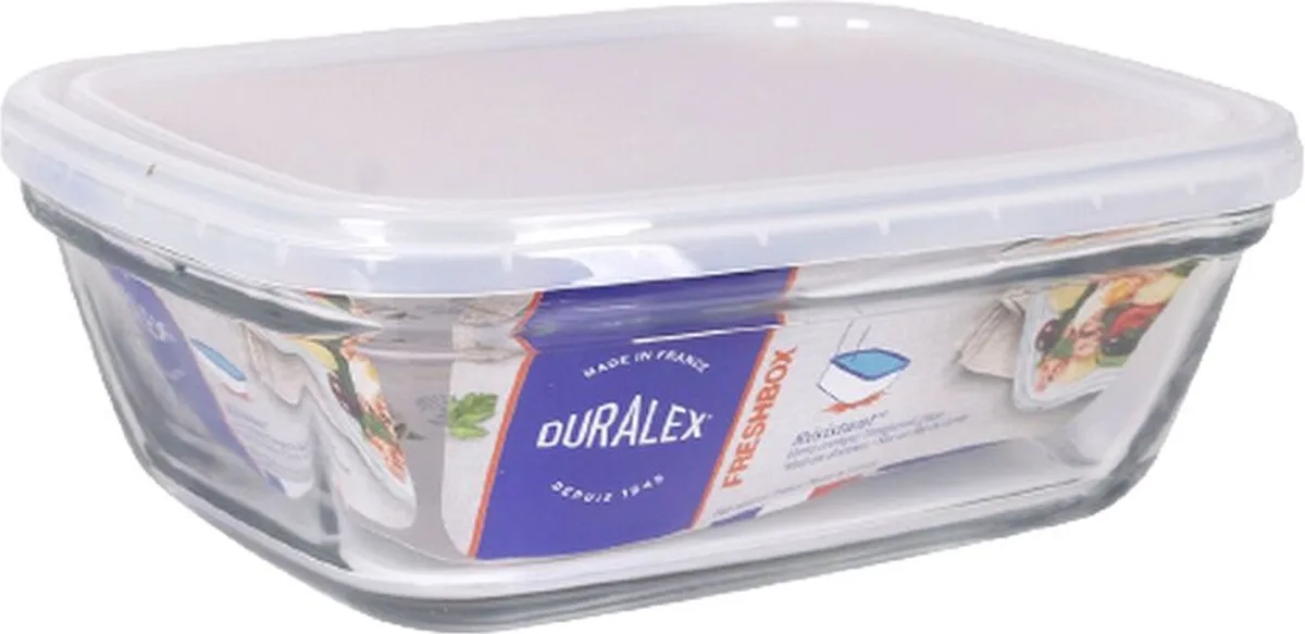 Rechthoekige lunchbox met deksel Duralex Freshbox 1,1 L Transparant Rechthoekig by Duralex – product photo