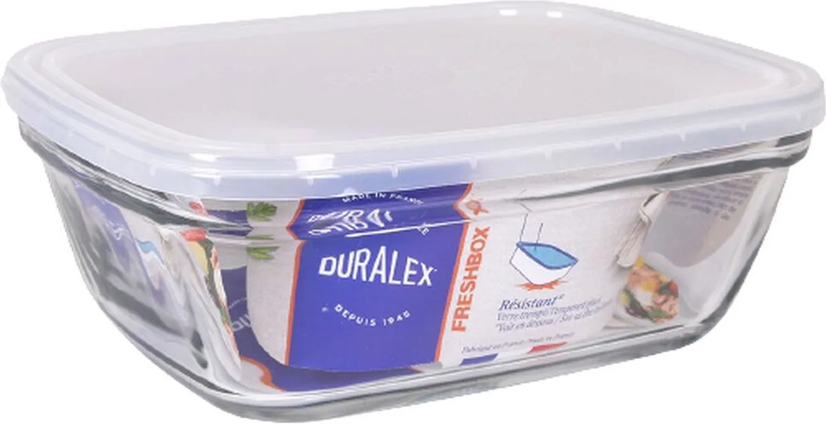 Rechthoekige lunchbox met deksel Duralex Freshbox Transparant 1,7 L fra Duralex – produktbillede