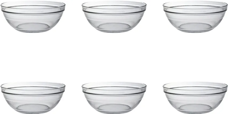 Schaal Lys 20 cm 1.59 l Hardglas 6 stuks by Duralex in Transparent – product photo