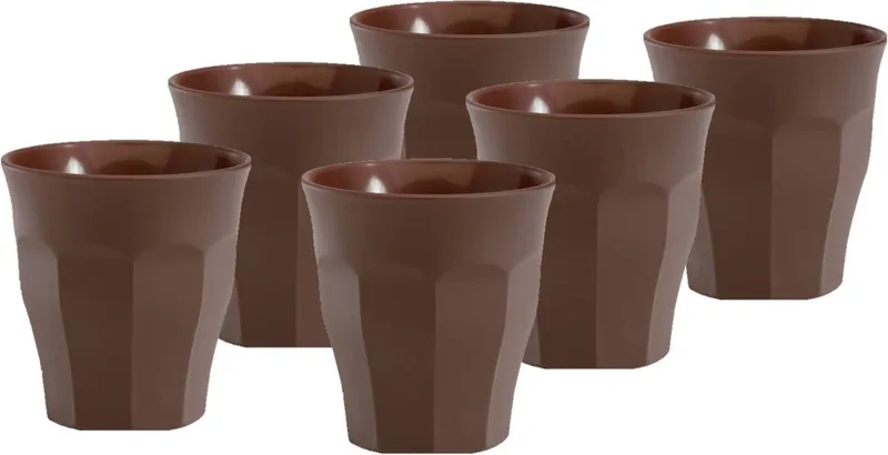 Set van 12x stuks espresso glazen 90 ml Picardie - koffiekopjes van glas von Duralex in Braun – Produktfoto