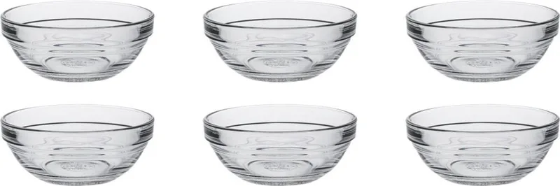 Stapelbare glazen kom Ø 9x3,7cm-12,5cl - Set van 6 von Duralex in Transparent – Produktfoto