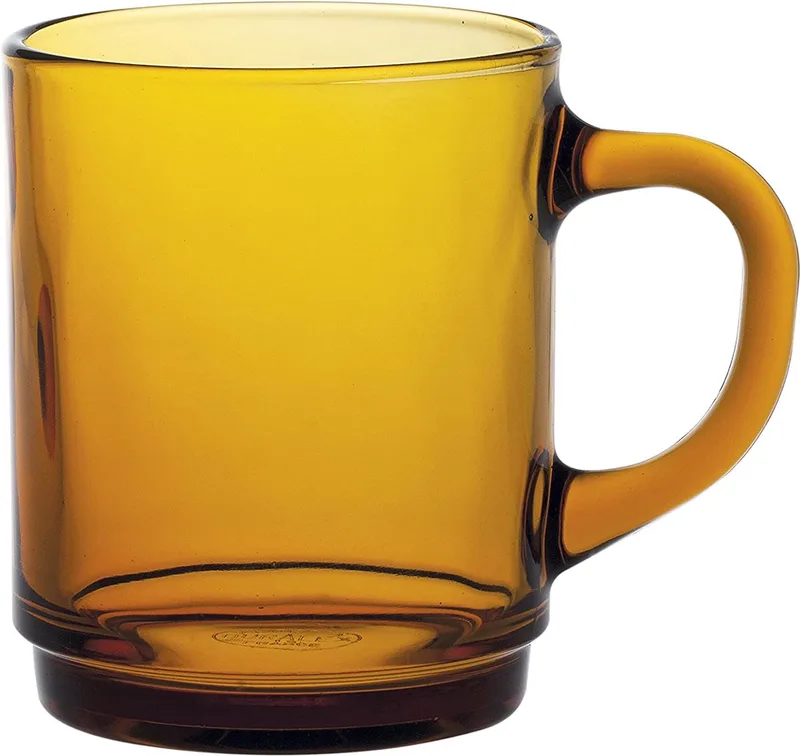 Versailles Amber Mokken Set van 6 – 26 cl – Gehard Glas – Thee- en Koffiemokken von Duralex in Gelb – Produktfoto