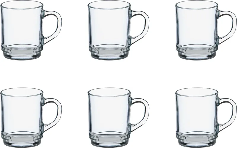 Versailles Theeglas 25 cl - Gehard glas - 6 stuks de Duralex en Transparent – photo produit