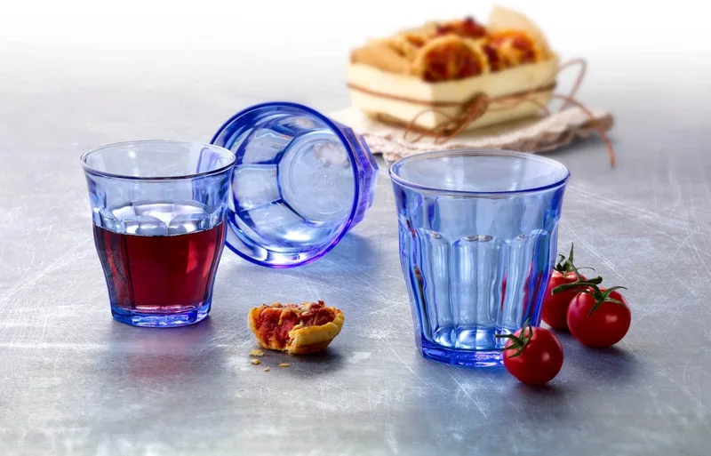 Waterglas Picardie 20 cl 6 stuks de Duralex en Bleu – photo produit