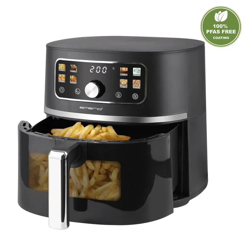 AF-133253.1, Digitale airfryer, 5,7 L, Kijkvenster, Zwart by Emerio – product photo