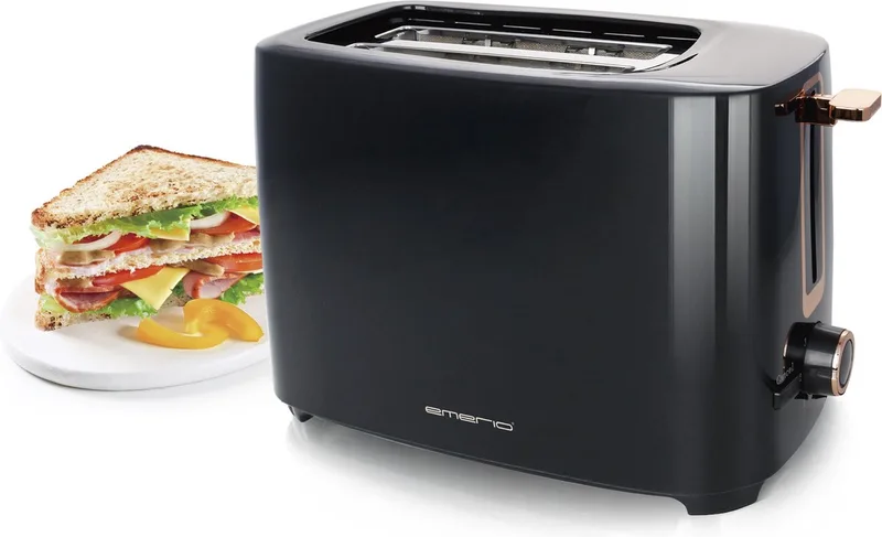 TO-125131.1 - Broodrooster - 2 sneetjes - Regelbare thermostaat by Emerio in Black – product photo