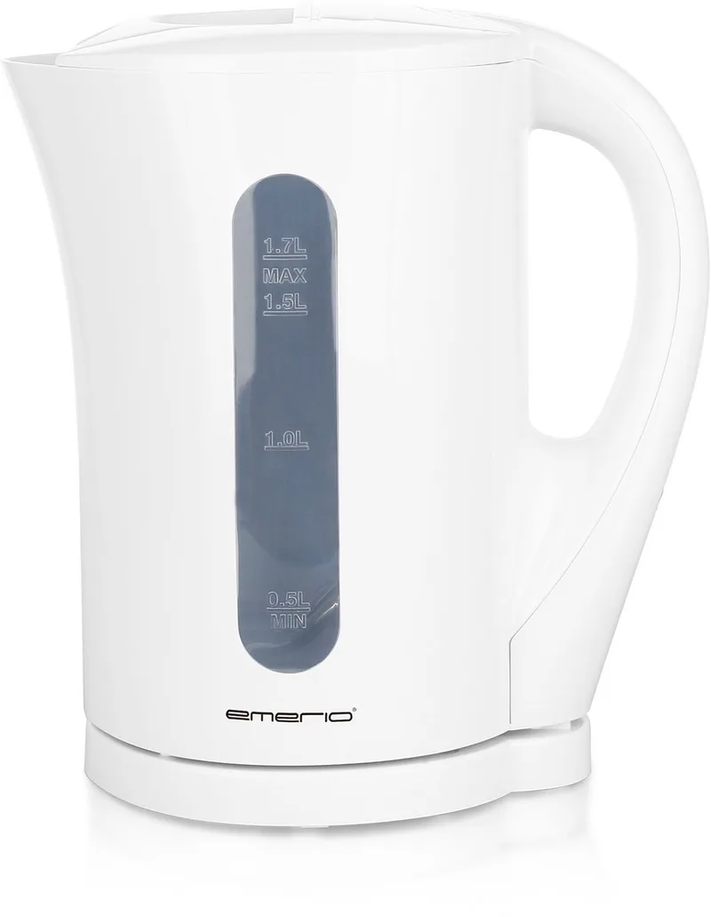 Waterkoker 1.7 Liter - Oververhittingsbeveiliging - Automatische Uitschakeling - Water niveau indicator - Elektrische Waterkoker 2200W - WK-123483 by Emerio in White – product photo