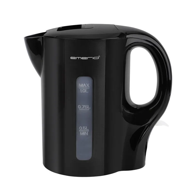 WK-133947, Waterkoker, 1,0 L, Strix Control, Automatische uitschakeling, Zwart by Emerio – product photo