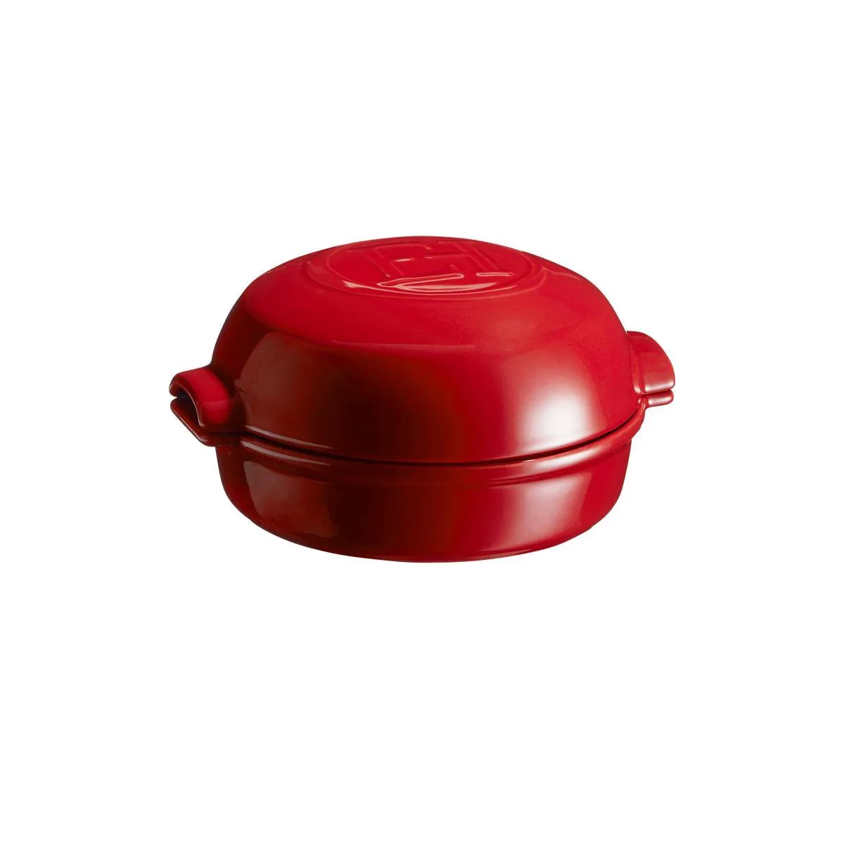 Cheese Baker Ovenschaal - Baked Cheese Dish - Aardewerk - Rood - Inclusief Deksel Vaatwasser- En Ovenbestendig 550 ml by Emile Henry in Grand Cru – product photo