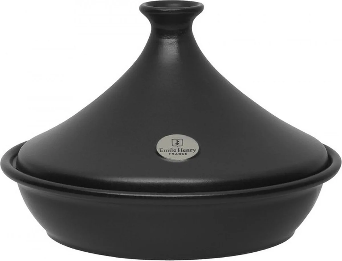 Flame Tajine - 2,5 liter van Emile Henry in Zwart – productfoto