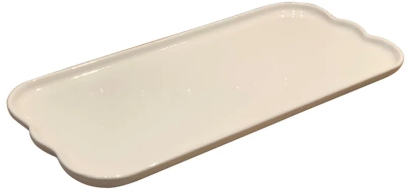 Madeleine Serveerschaal - 315x150x20mm - Argile de Emile Henry en Crème – photo produit