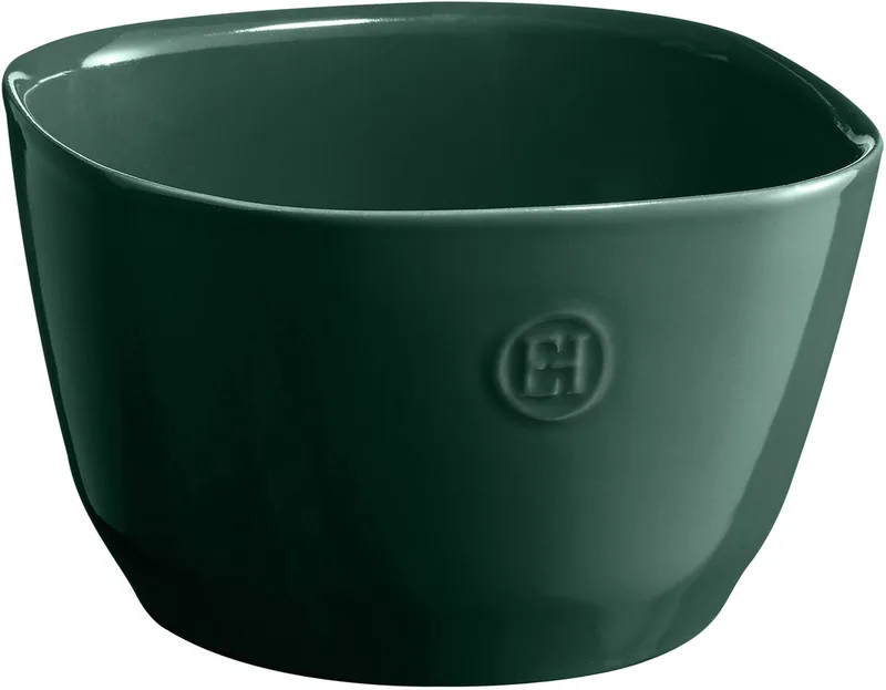Serveerschaal / Saladeschaal Diep - 220 x 220 x 140 mm fra Emile Henry i Grøn – produktbillede