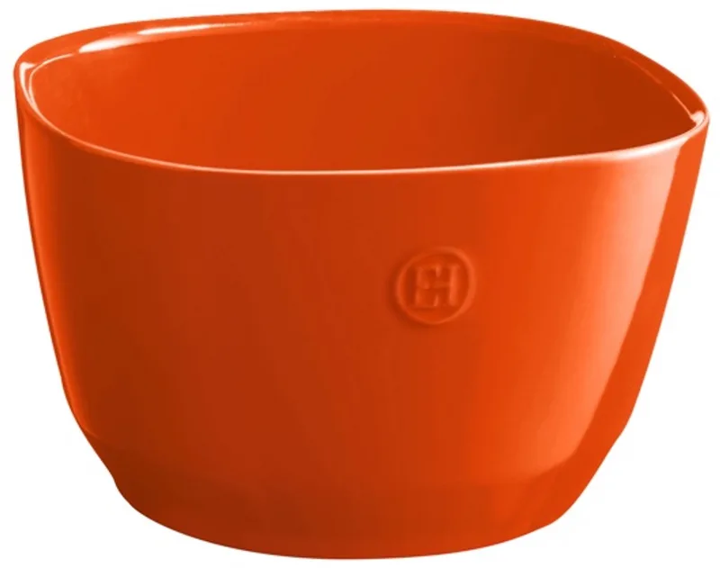 Serveerschaal / Saladeschaal Diep - 220 x 220 x 140 mm fra Emile Henry i Orange – produktbillede