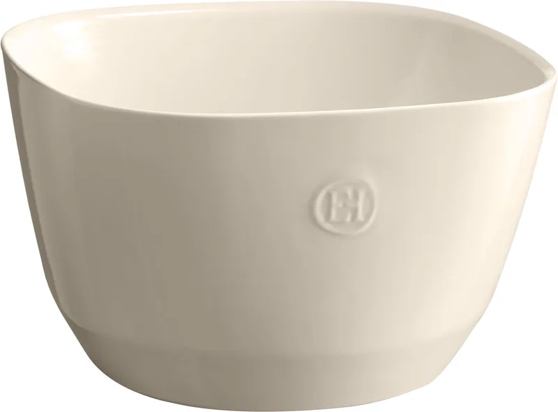 Serveerschaal / Saladeschaal Diep - 260 x 260 x 160 mm by Emile Henry in Cream – product photo