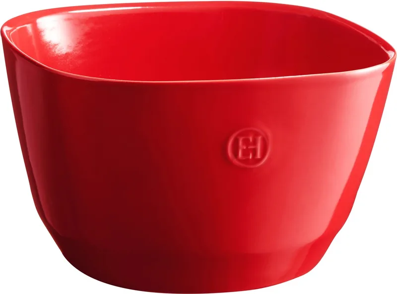 Serveerschaal / Saladeschaal Diep - 260 x 260 x 160 mm från Emile Henry i Röd – produktbild