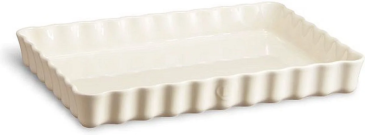 Taartvorm Argile - 34 x 24 cm / 2.4 liter van Emile Henry in Wit – productfoto