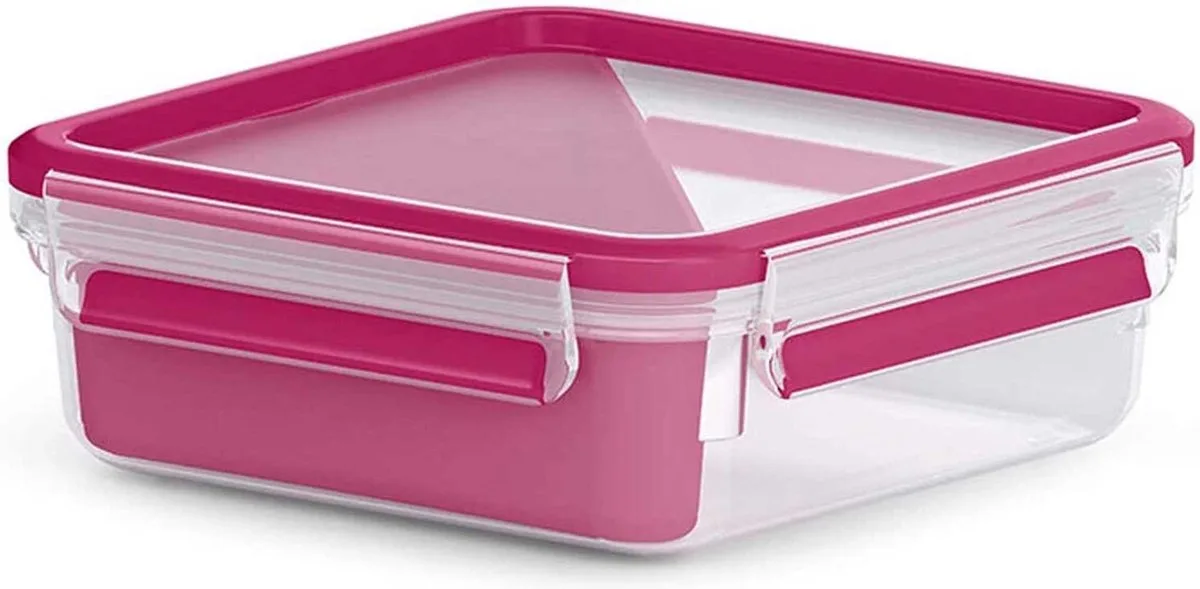 Clip & Go 100% Luchtdicht Vershouddoos Sandwich - 3 Compartimenten by Emsa in Red – product photo