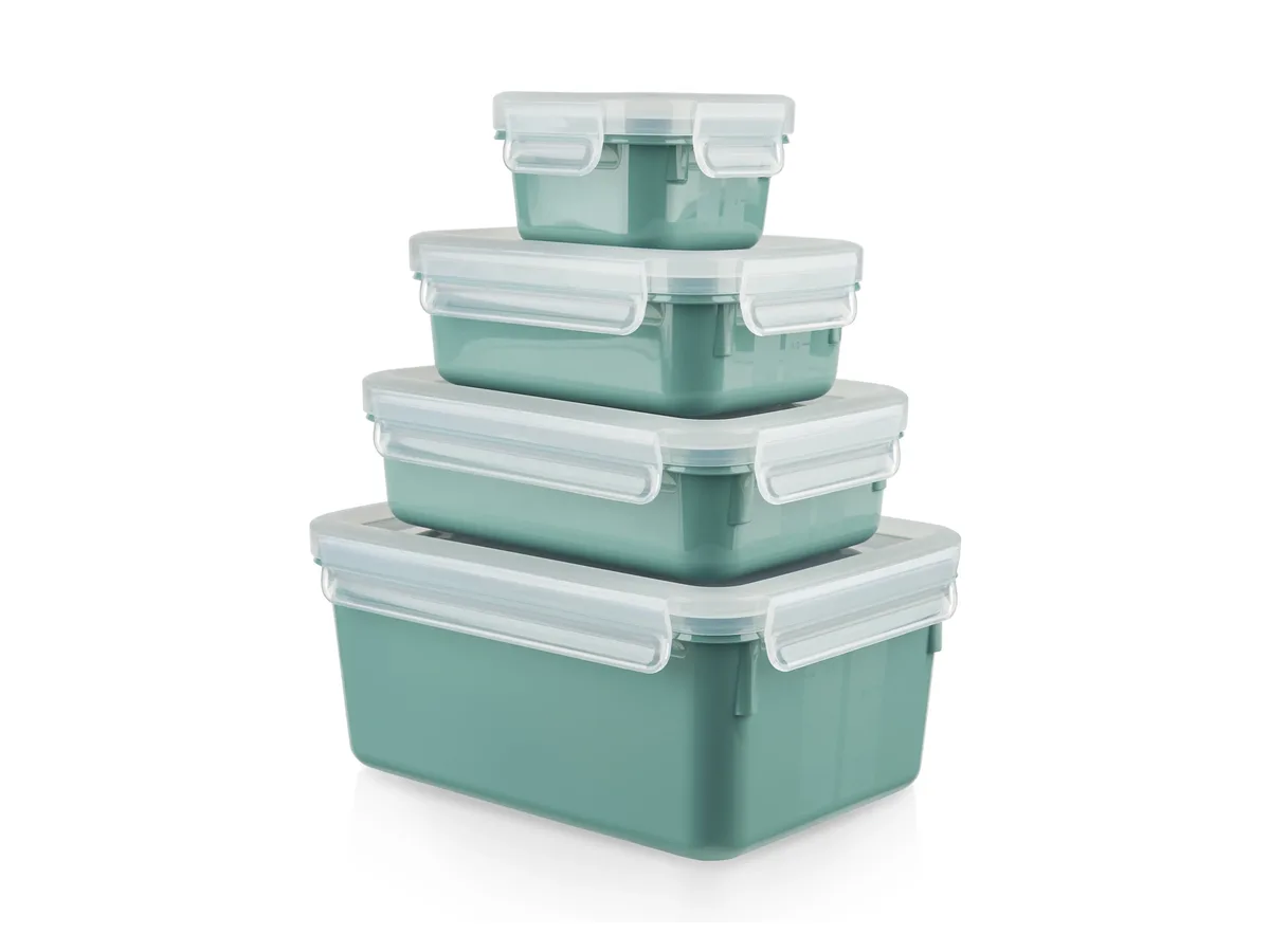 Frischhaltedosen-Set Clip & Close Color Edition, 4er-Set (Petrol) de Emsa en Bleu – photo produit