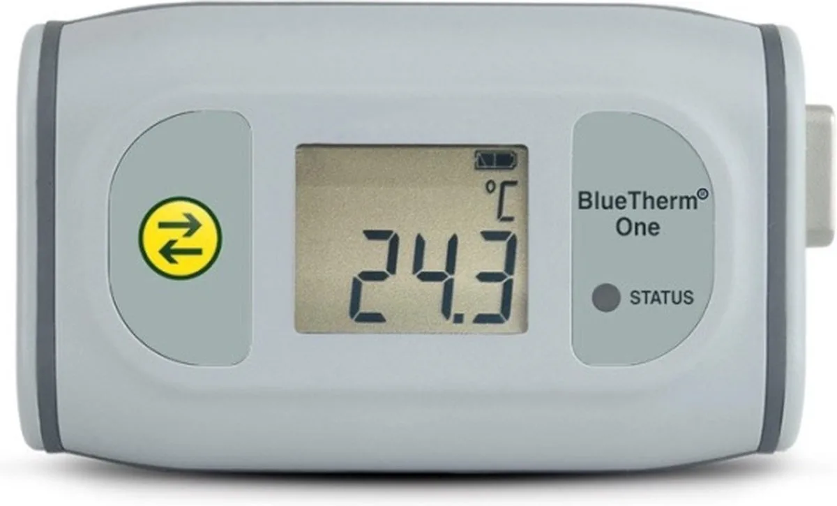 BlueTherm One LE Bluetooth Thermometer - Professioneel - Gratis App - Ideaal voor Automatisering in Legionella en HACCP Controles de ETI en Gris – photo produit