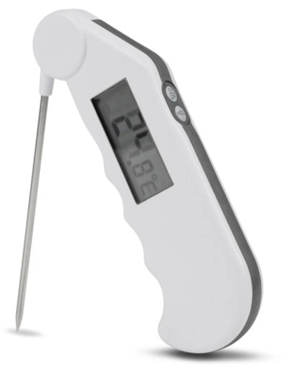 Gourmet Thermometer waterbestendige thermometer met opvouwbare meetprobe -Wit de ETI – photo produit