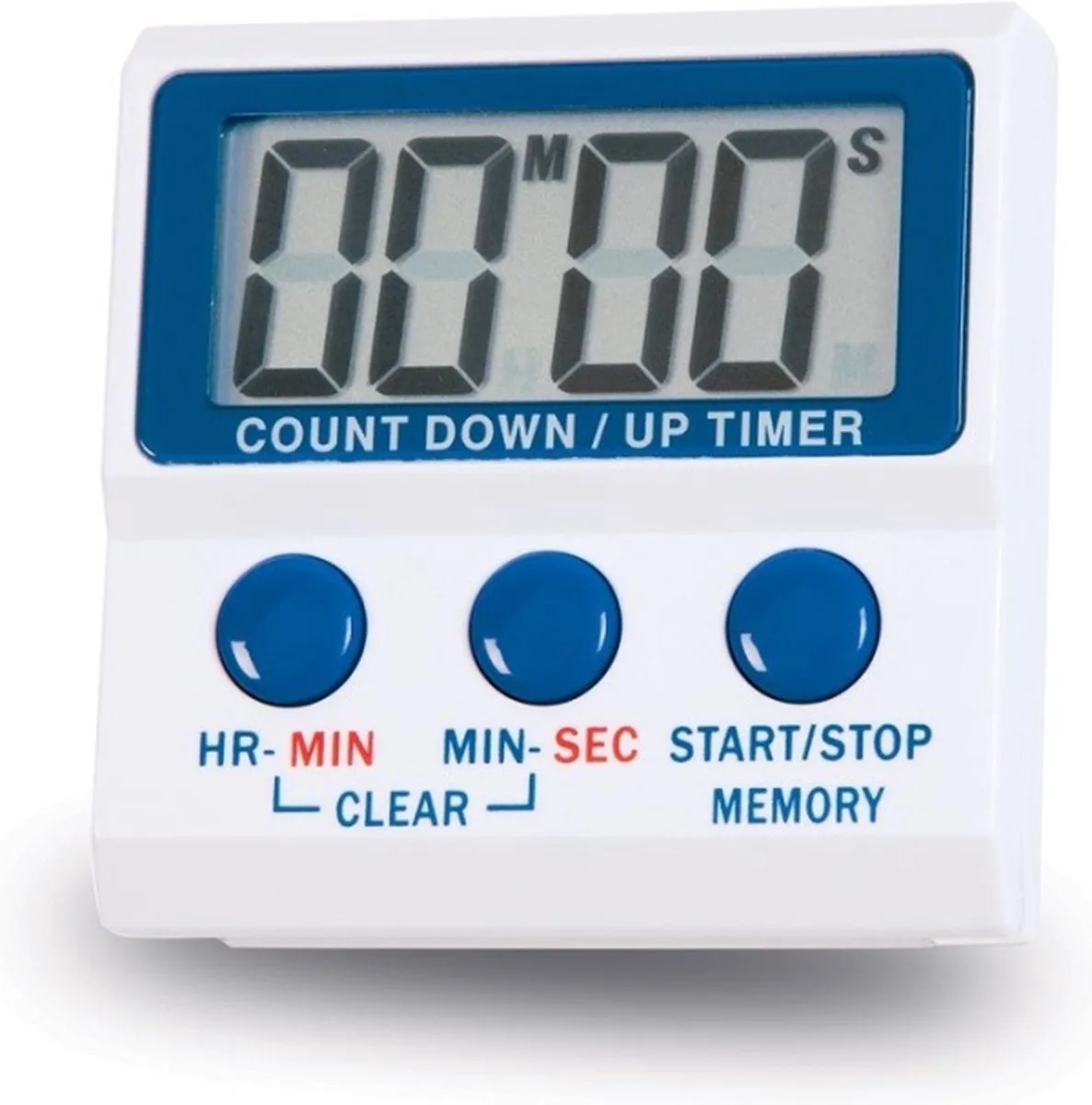 Kookwekker / Timer - Optellend/Aftellend - Luid alarm 80 dB - Digitaal en Magnetisch von ETI in Weiß – Produktfoto