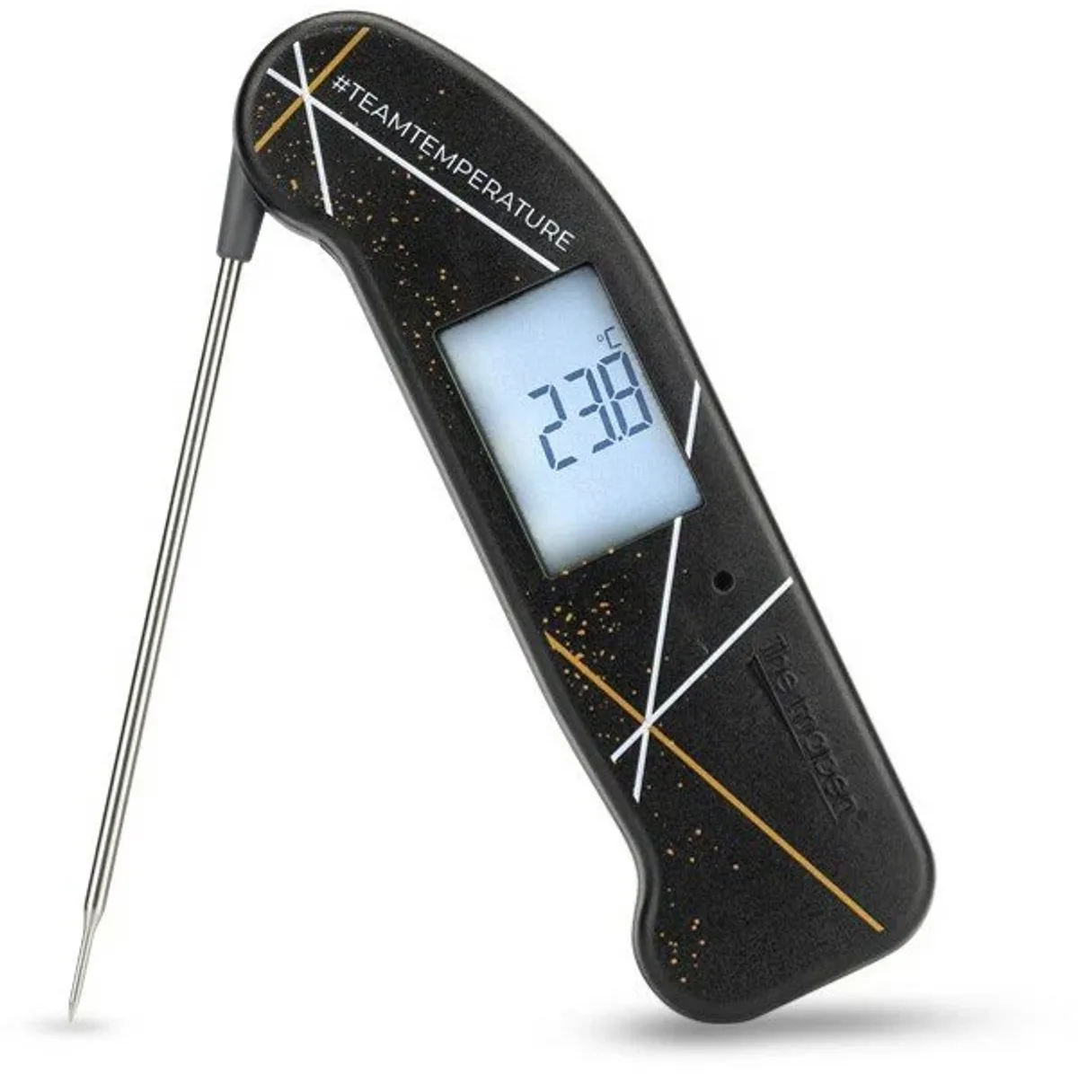 ONE TeamTemperature - Limited Edition - Digitale Keukenthermometer van ETI in Zwart-geel – productfoto
