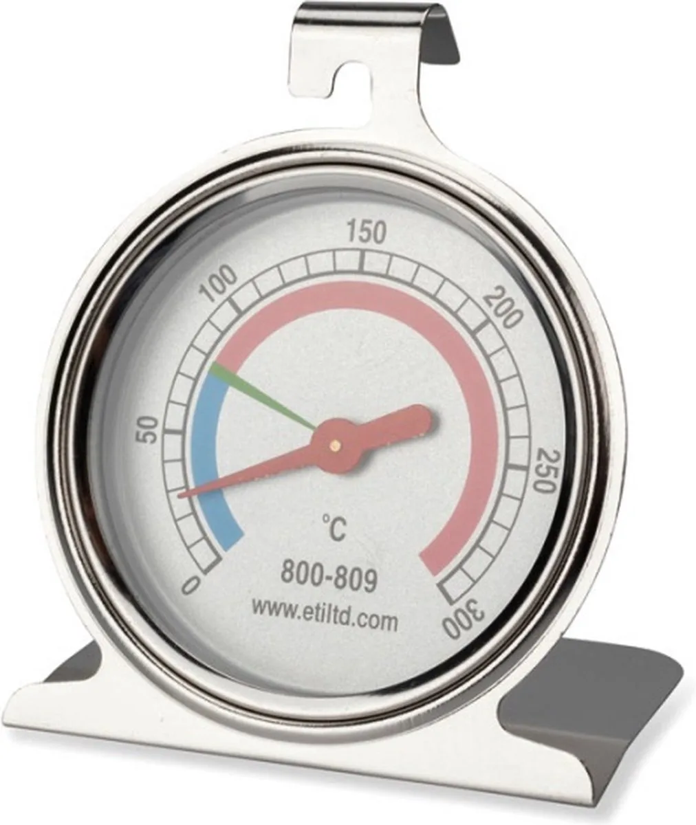 Oventhermometer - Warmhoudkast - Professioneel - 55 mm - 0-300 °C - Controleer de temperatuur van uw Oven - Horeca von ETI in Rvs – Produktfoto