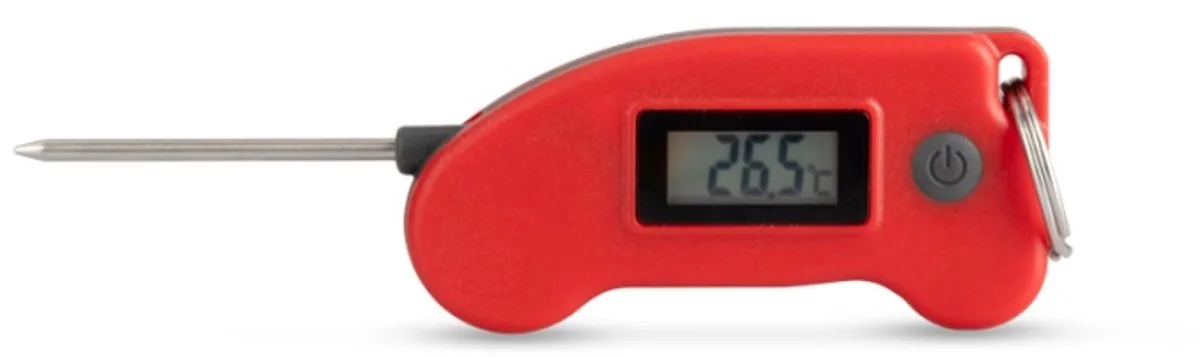 Sleutelhanger Thermometer - Mini Voedselthermometer von ETI in Rot – Produktfoto