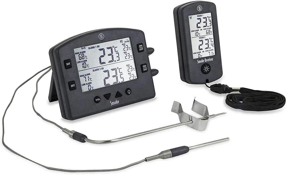 Smoke Wireless Barbecue Thermometer van ETI in Zwart – productfoto