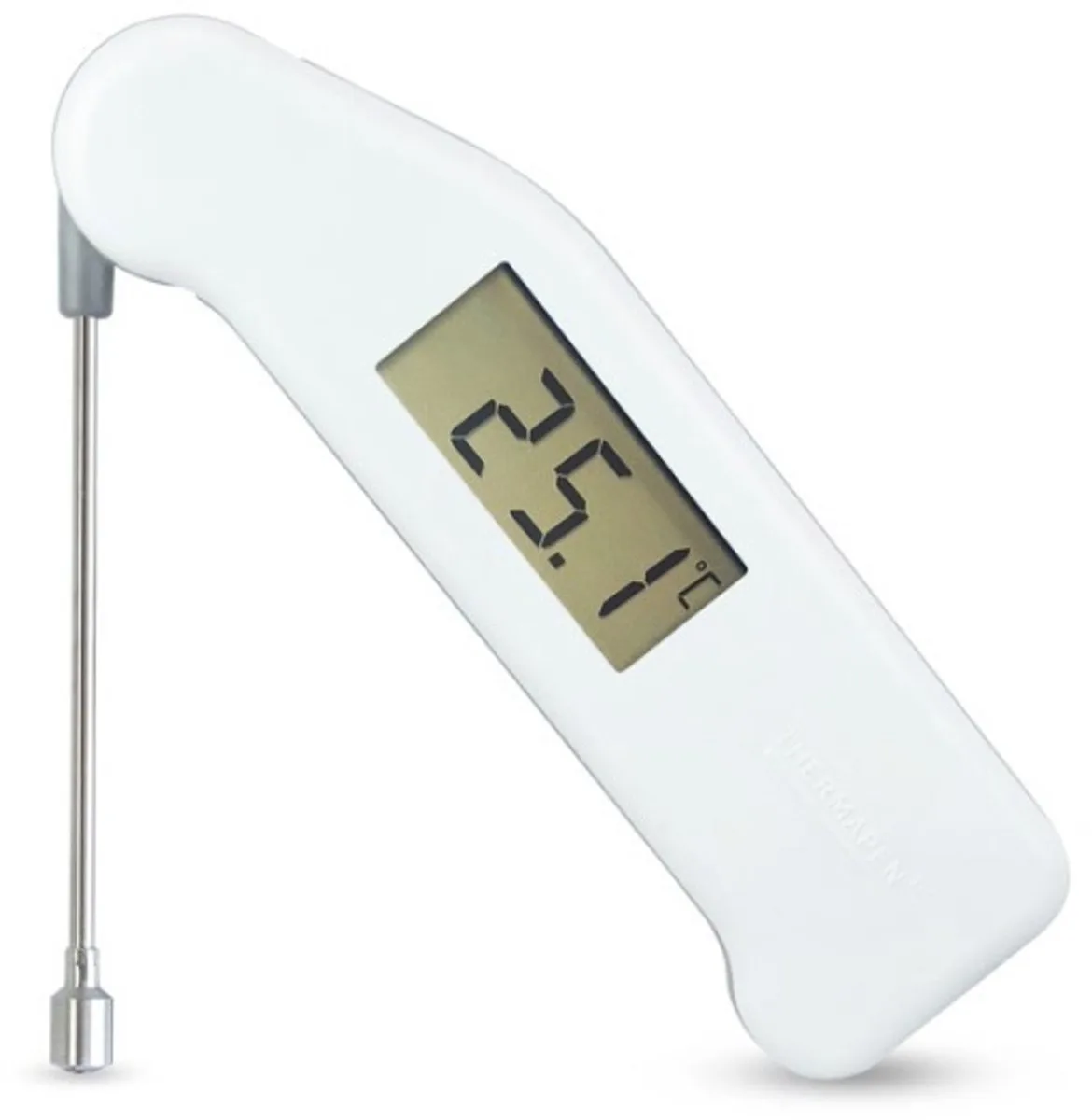 Thermapen Classic met Oppervlaktevoeler - Incl. Kalibratierapport - Grillplaat Thermometer by ETI in White – product photo