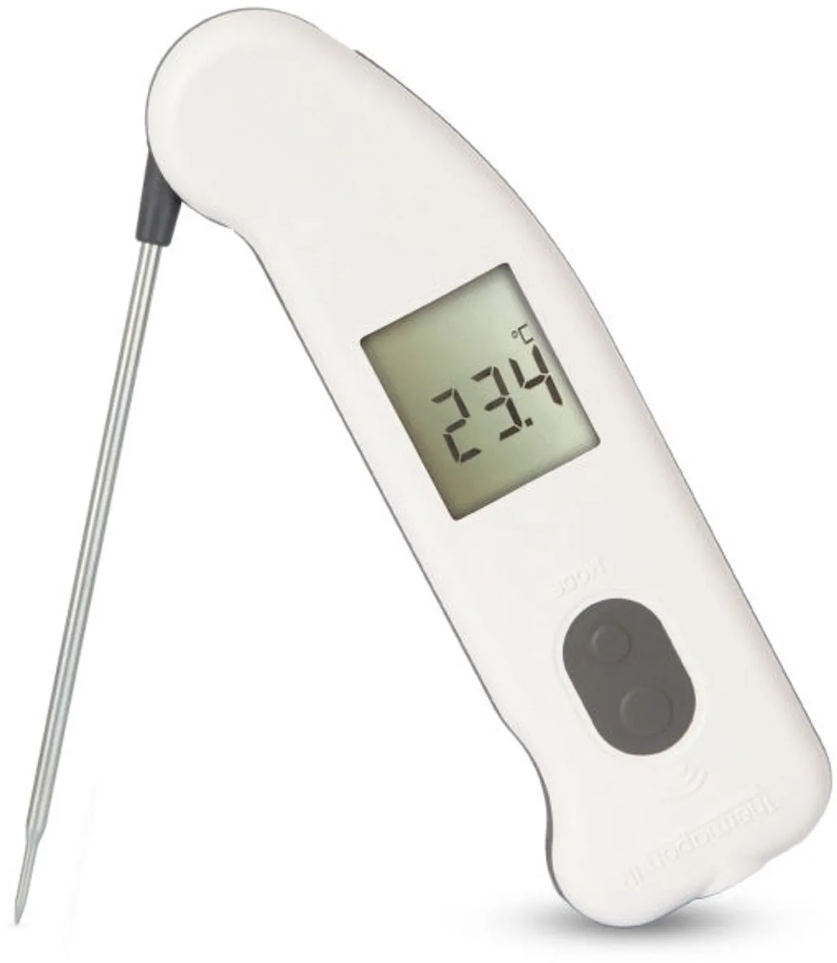 Thermapen IR Wit – 2-in-1 Infrarood & Meetpen Thermometer Traceerbaar certificaat inbegrepen van ETI in Wit – productfoto