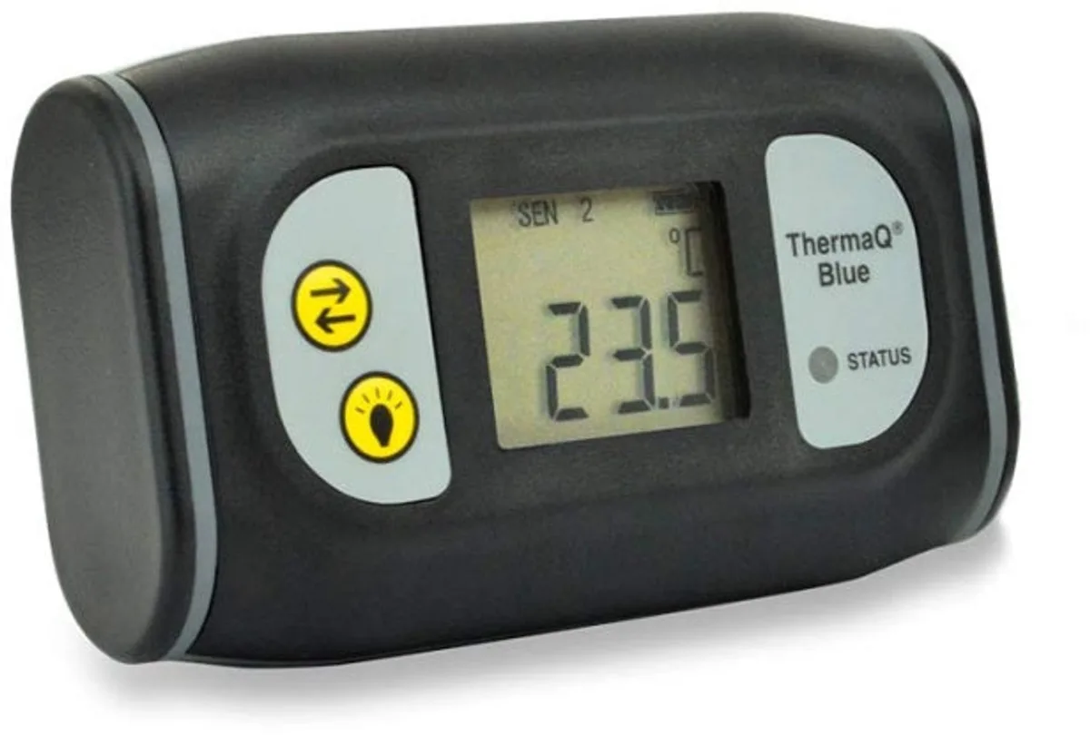 ThermaQ Blue ® Bluetooth Thermometer Traceerbaar certificaat inbegrepen de ETI en Noir – photo produit