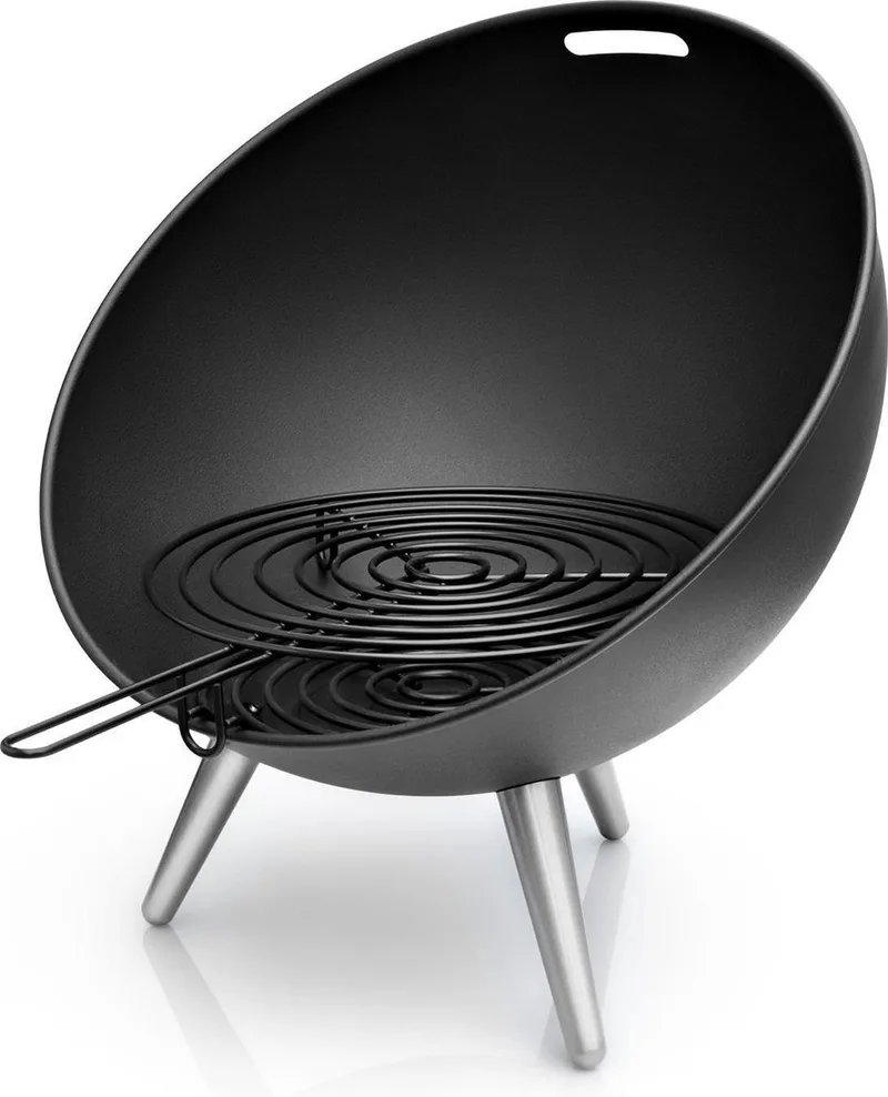FireGlobe Barbecue Vuurschaal - Roestvast Staal de Eva Solo en Noir – photo produit