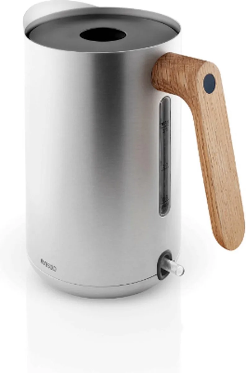 Nordic Kitchen Waterkoker 1,5 liter - Roestvast Staal - Kunststof - Hout från Eva Solo i Silver – produktbild