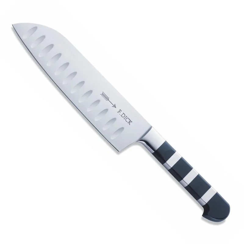 Dick 1905 Serie - Santokumes - Ryflowend Lemmet - 18 cm de F. Dick en Noir – photo produit