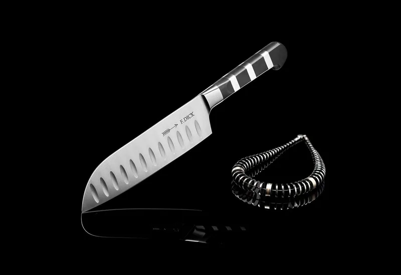 Dick 1905 Serie - Santokumes - Ryflowend Lemmet - 18 cm by F. Dick in Black – product photo 2 of 5
