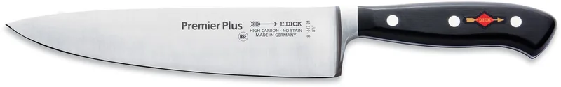 koksmes Premier Plus-serie | 21 cm Professioneel keukenmes van roestvrij staal | Gemaakt in Duitsland - 56 ° HRC by F. Dick in Black – product photo