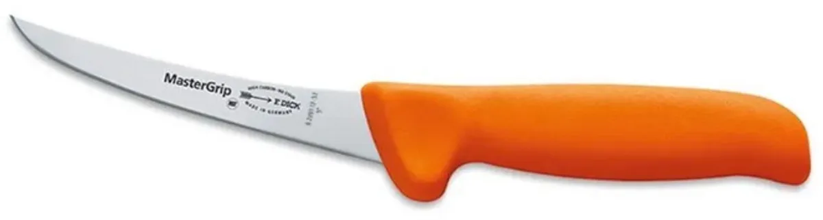 MasterGrip Uitbeenmes Semi Flex 15 cm Oranje von F. Dick in Gelb – Produktfoto