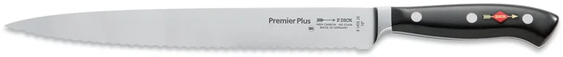 Premier Plus gekarteld vleesmes 26 cm by F. Dick in Silver – product photo