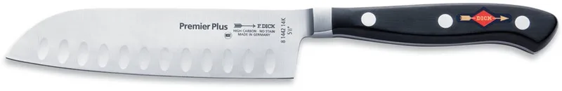 Premier Plus Santoku mes met holle snede 14 cm von F. Dick in Silber – Produktfoto
