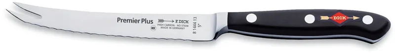 Premier Plus Tomaten-/Universeel Mes, Gekarteld 13 cm de F. Dick en Argent – photo produit
