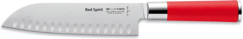 Red Spirit gegolfd Santokumes 18cm von F. Dick in Roestvrijstaal – Produktfoto