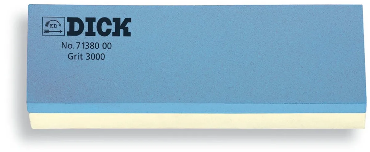 Slijpsteen, korrel 3000/5000, met rustbank en hoekgeleider van F. Dick in Wit – productfoto