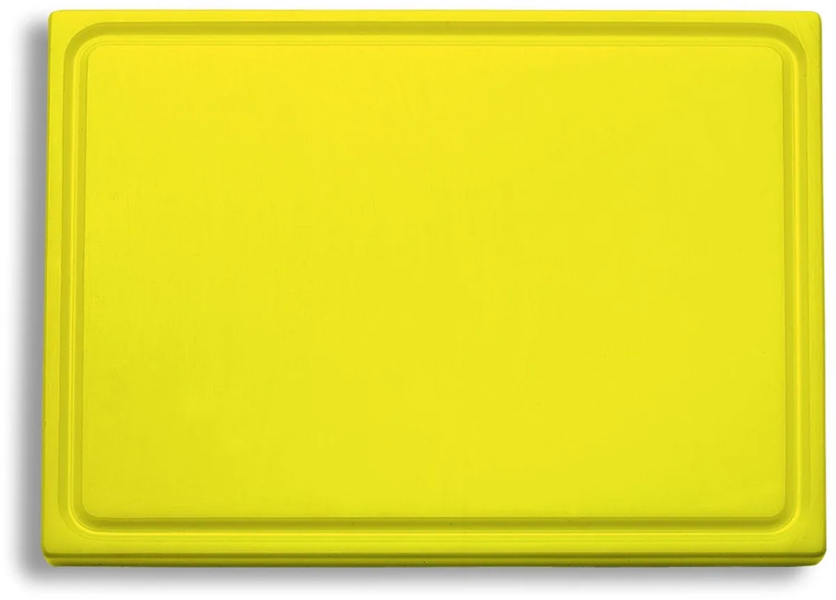 Snijplank met sapgleuf 325 x 265 x 18 mm de F. Dick en Jaune – photo produit
